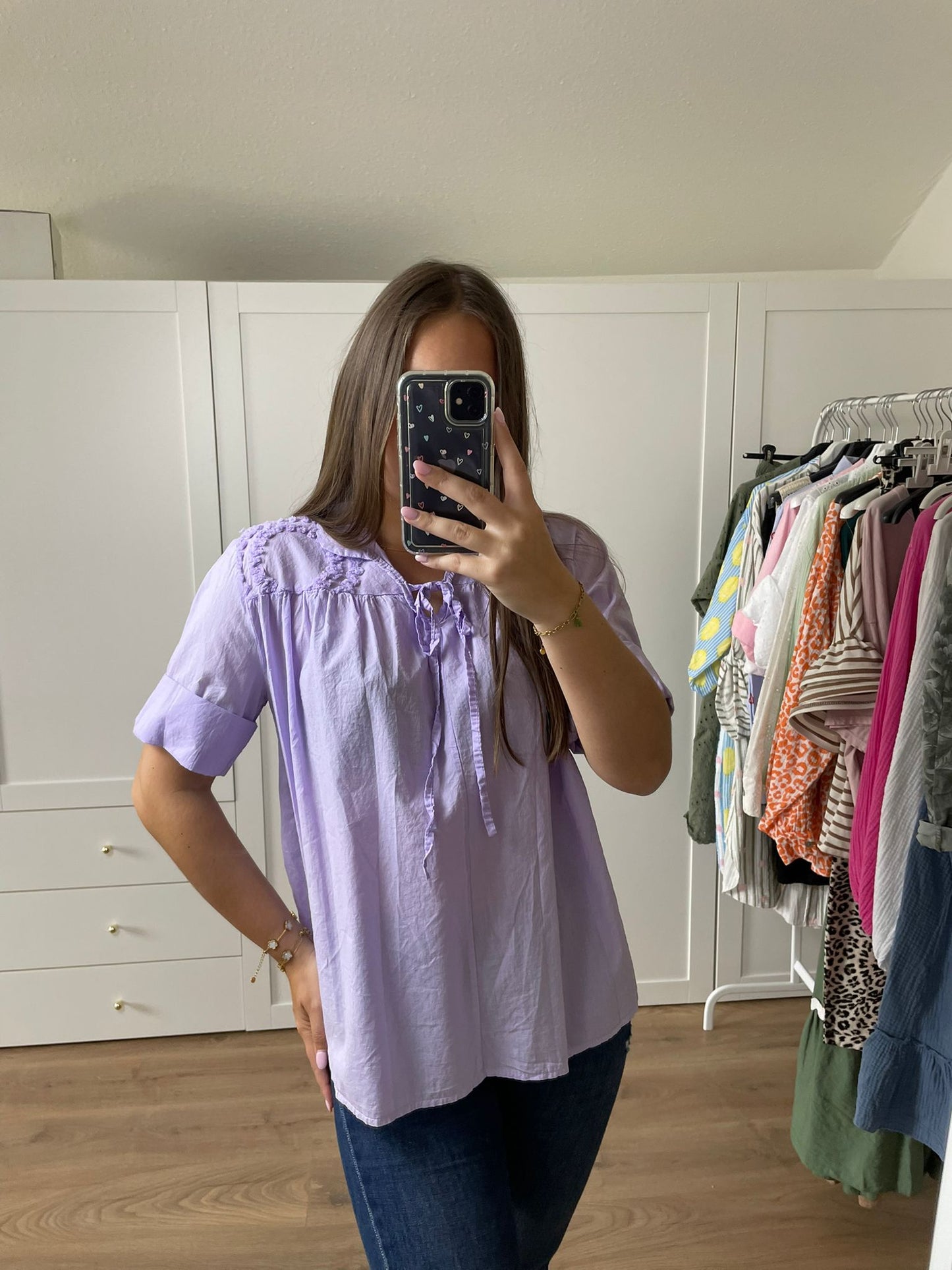 Bluse "Sofia" Flieder