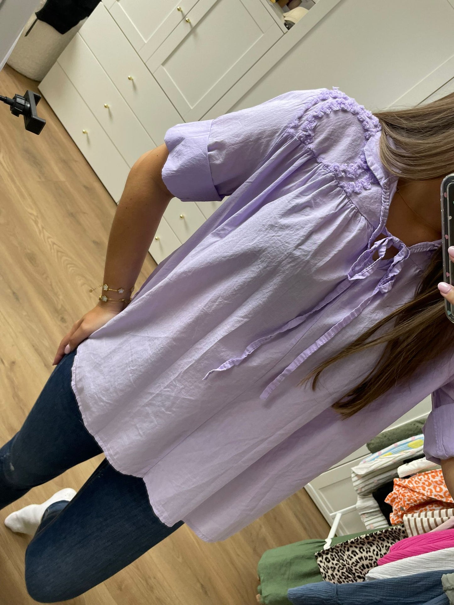 Bluse "Sofia" Flieder