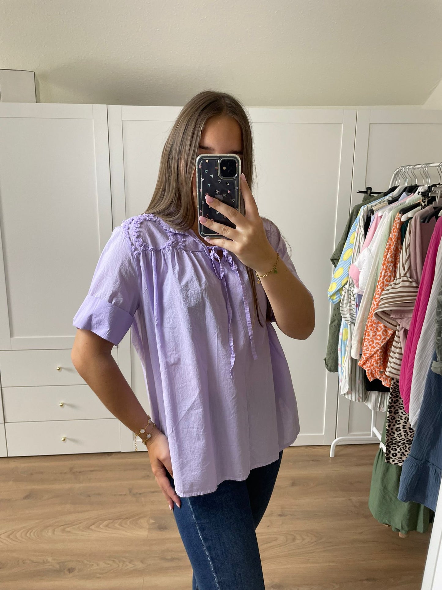 Bluse "Sofia" Flieder
