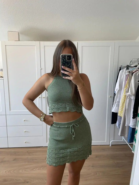 Häkel-Set "Bohosummer" Olivegrün