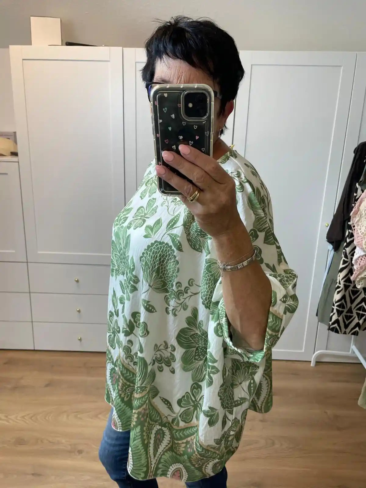 Bluse "Flora" Grün