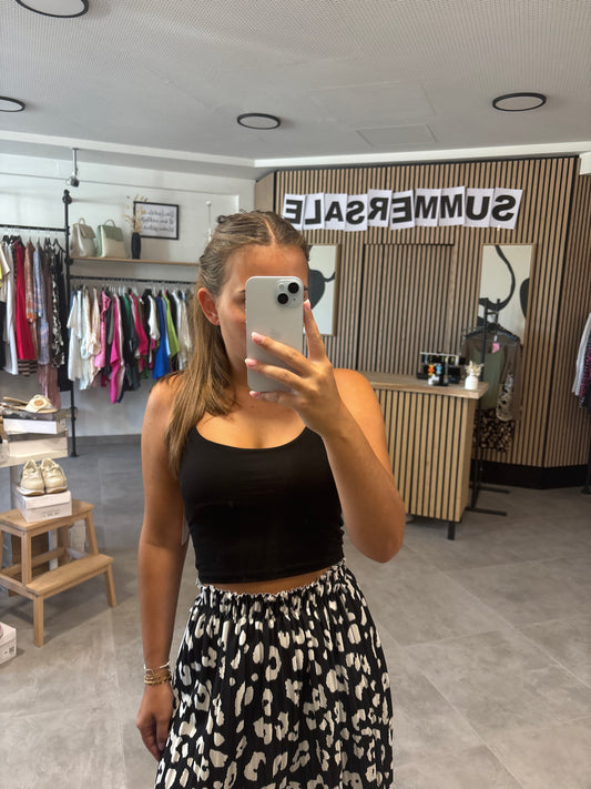 Crop Top Schwarz
