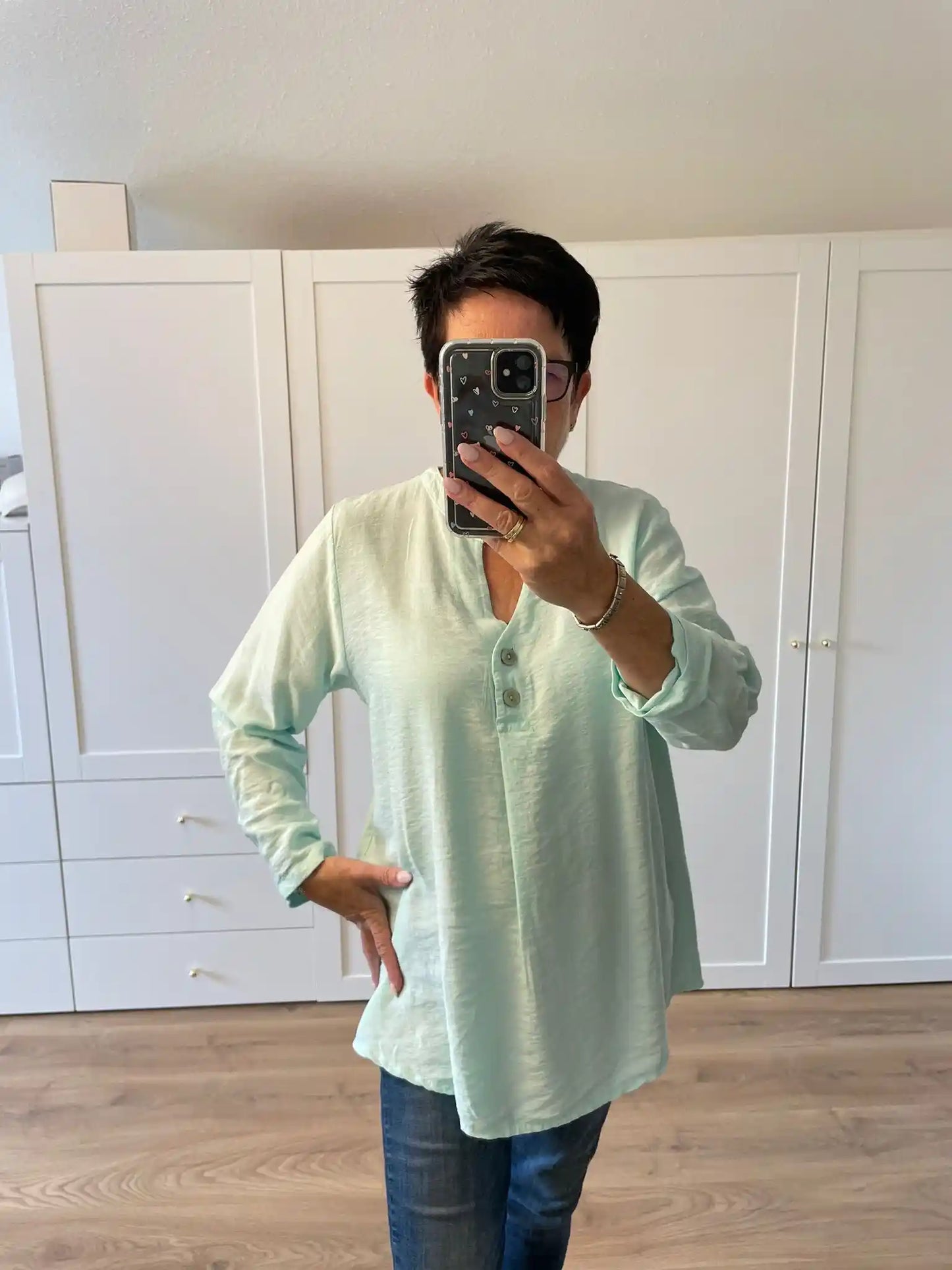 Bluse "Andrea" Mintgrün