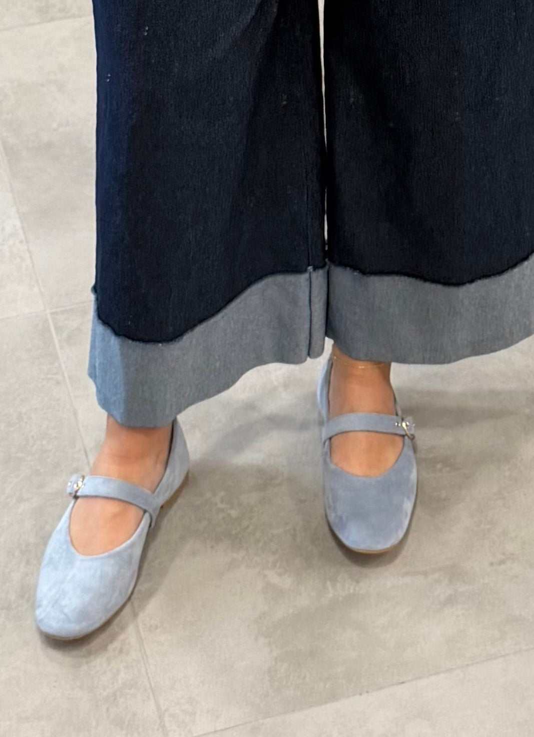 Ballerina „Mary-Jane“ Hellblau