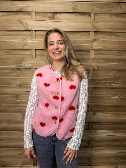 Gilet Herzi Rosa