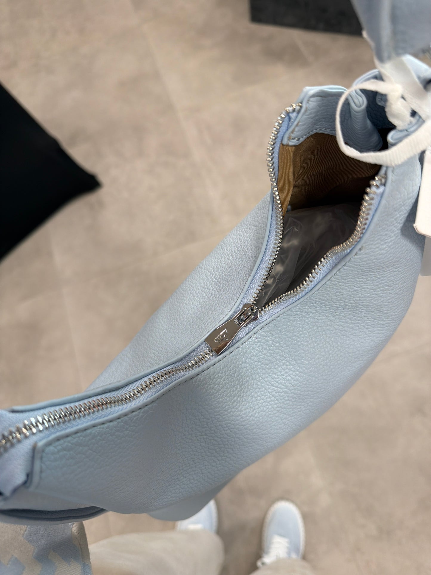 Tasche "Flecht“ Hellblau