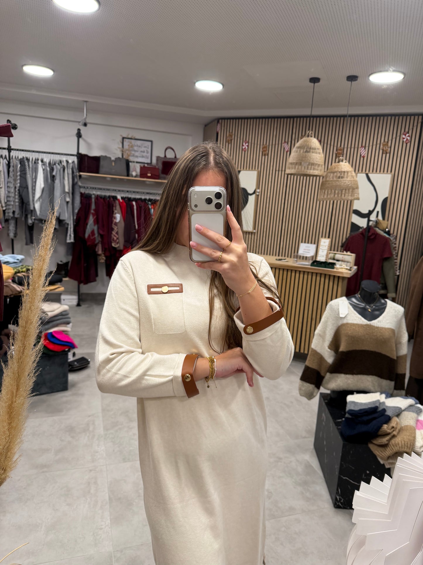 Kleid "Browni" Beige