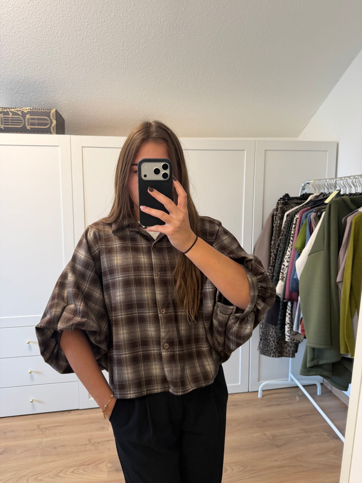 Bluse "Karowow“ Braun