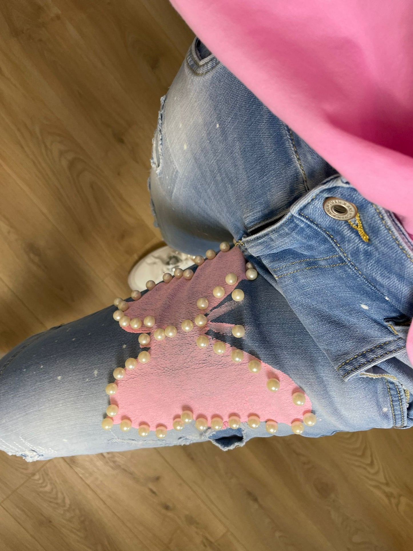 Jeans "Butterfly" Rosa