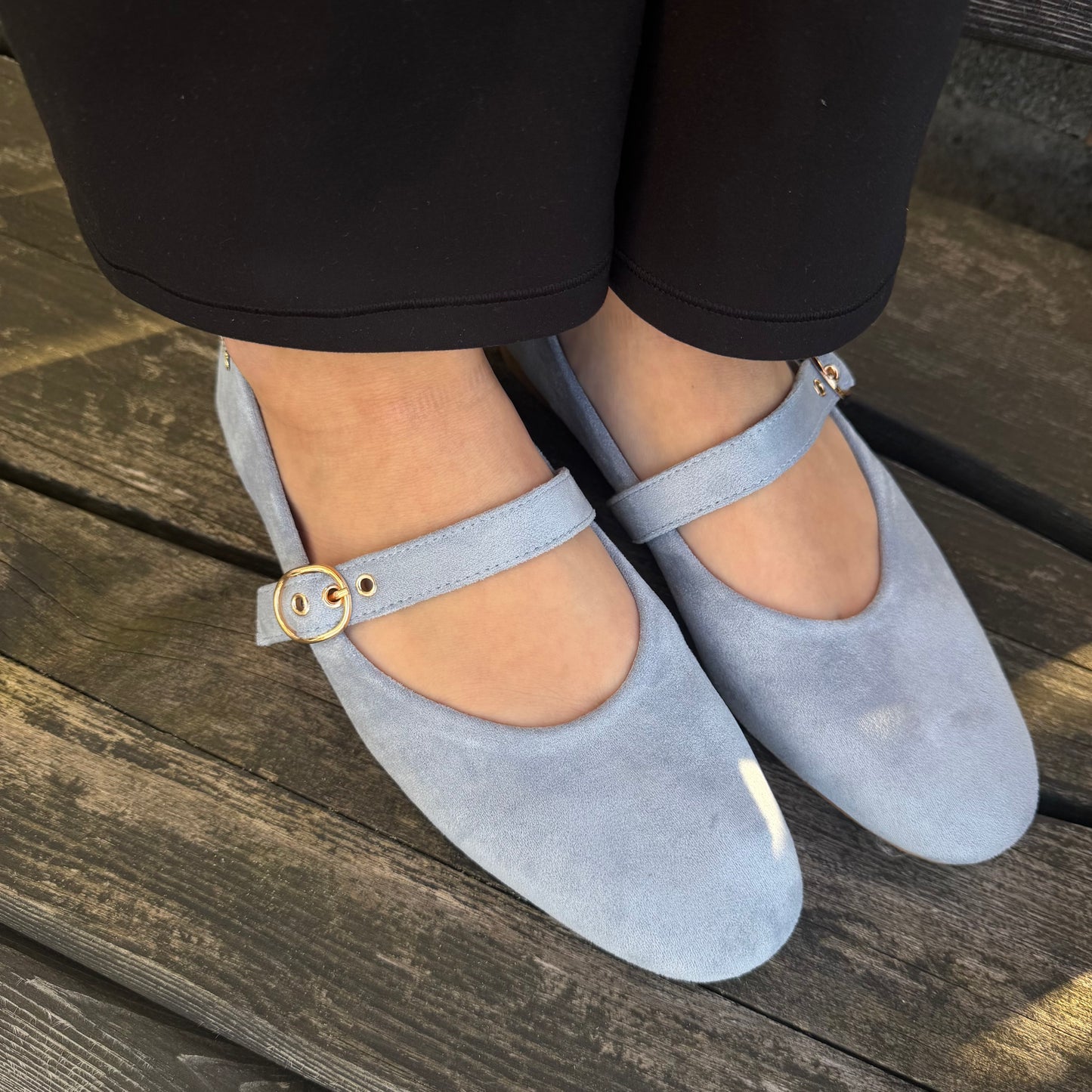 Ballerina „Mary-Jane“ Hellblau