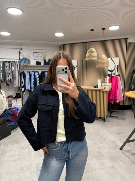 Teddyjacke Dunkelblau