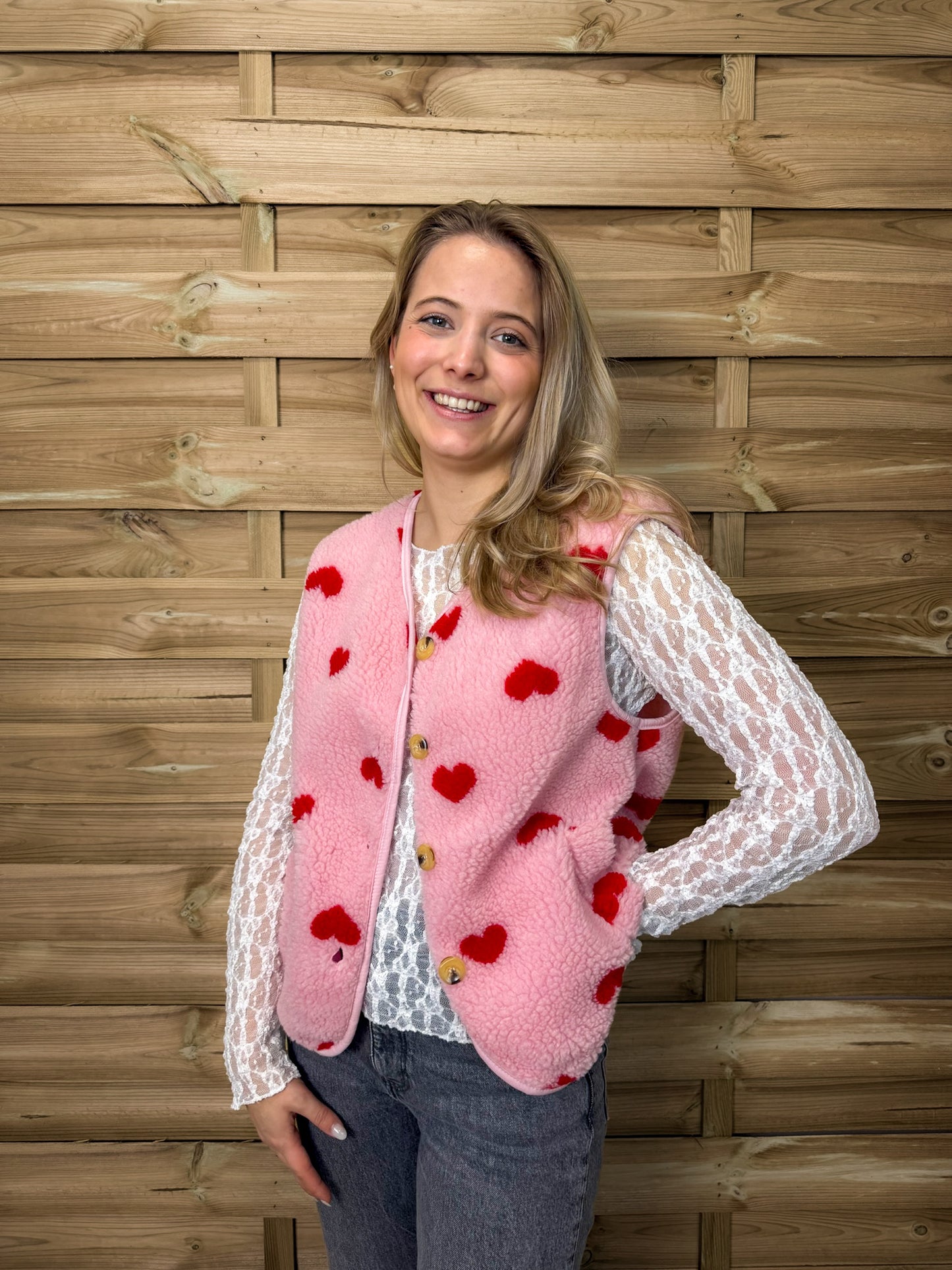Gilet Herzi Rosa