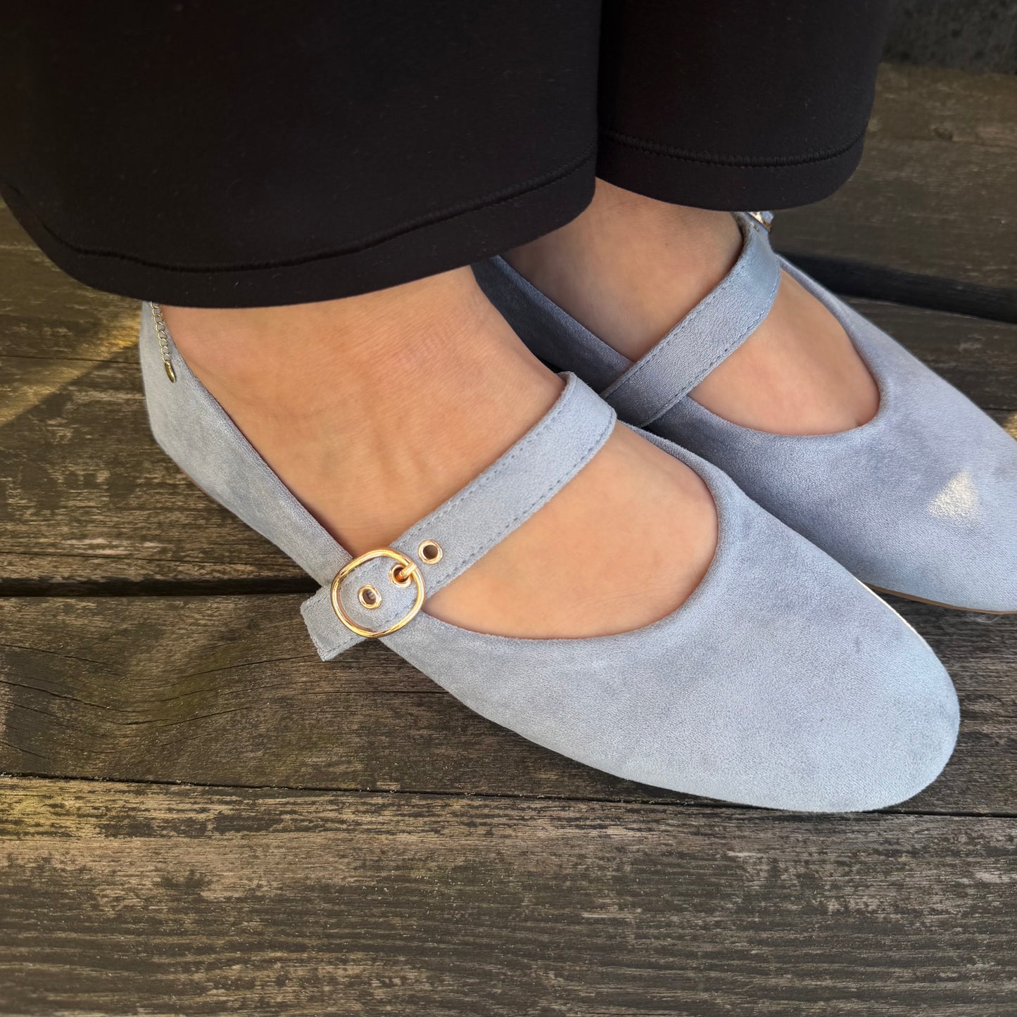 Ballerina „Mary-Jane“ Hellblau