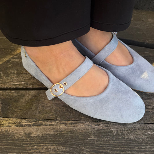 Ballerina „Mary-Jane“ Hellblau