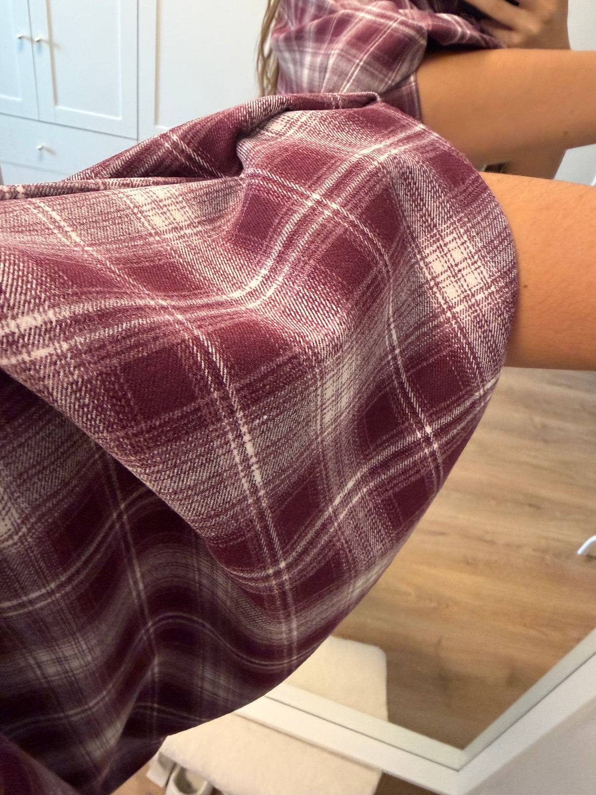 Bluse "Karowow“ Weinrot