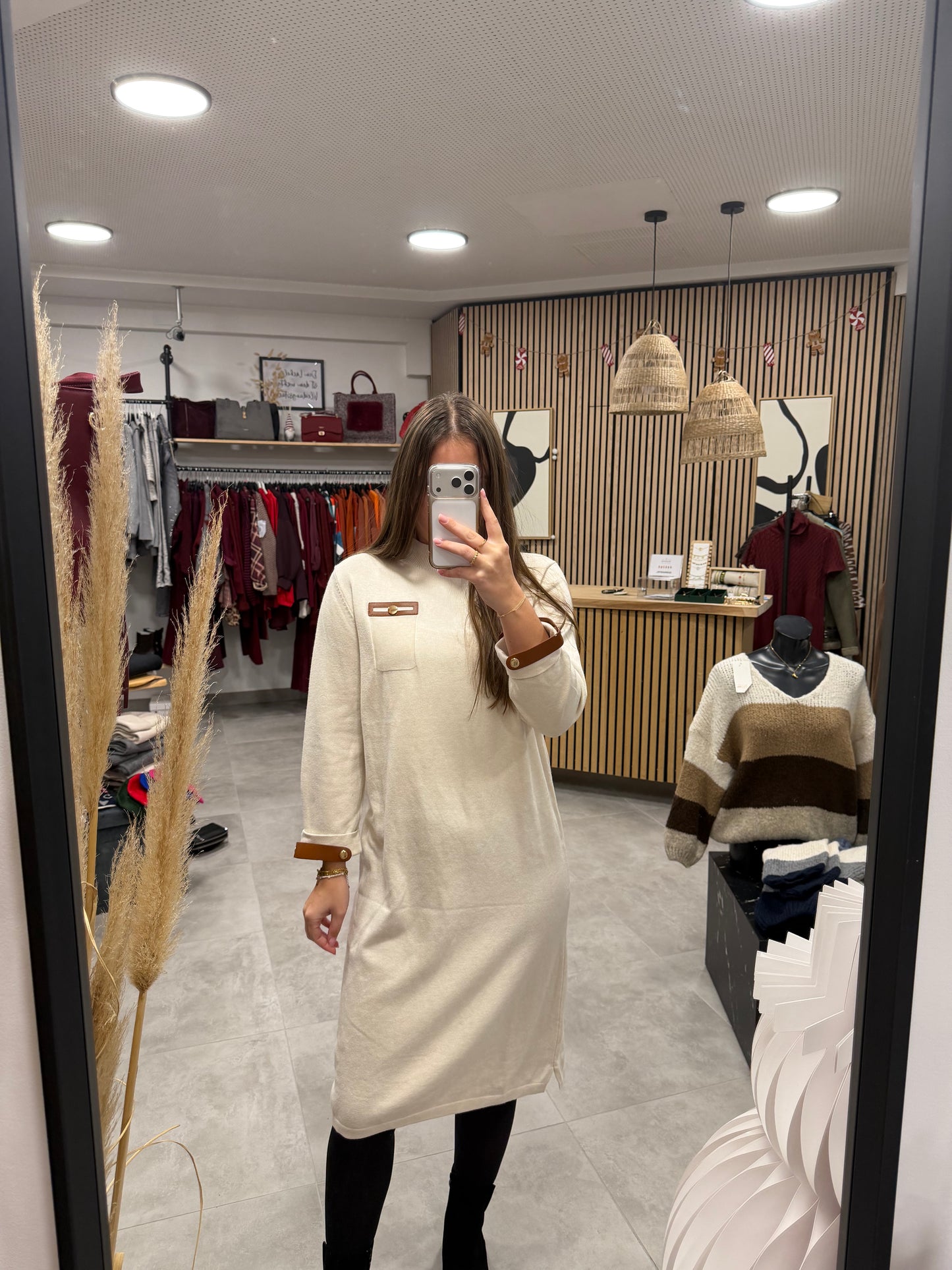 Kleid "Browni" Beige