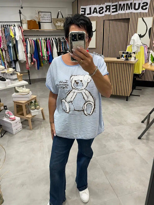 T-Shirt "Bärli" Hellblau