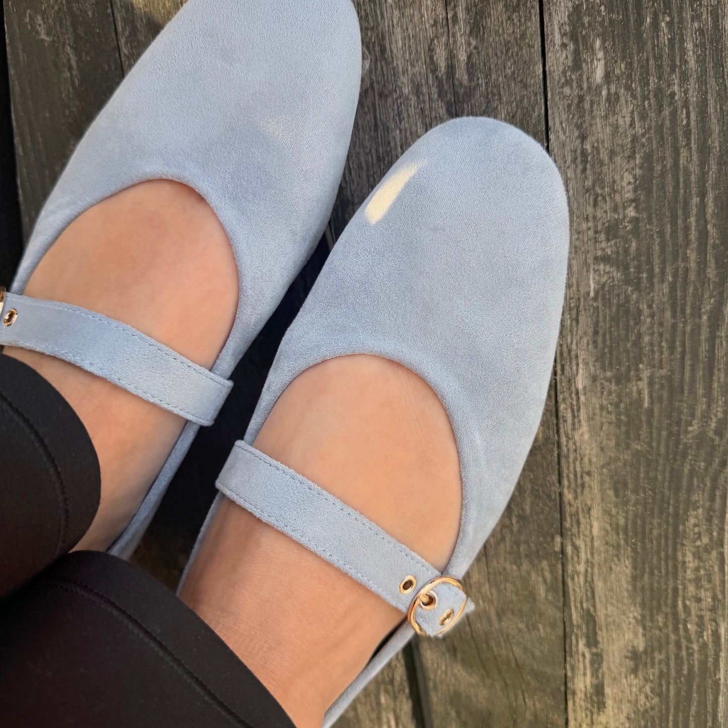 Ballerina „Mary-Jane“ Hellblau