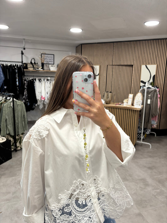 Bluse "Lace" Weiß