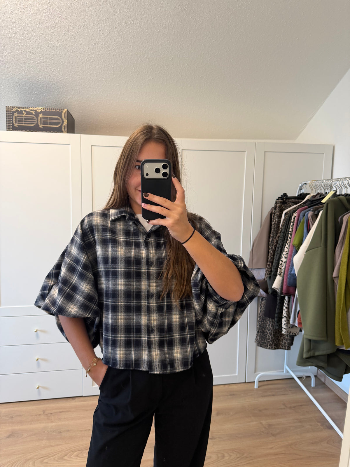 Bluse "Karowow“ Navy
