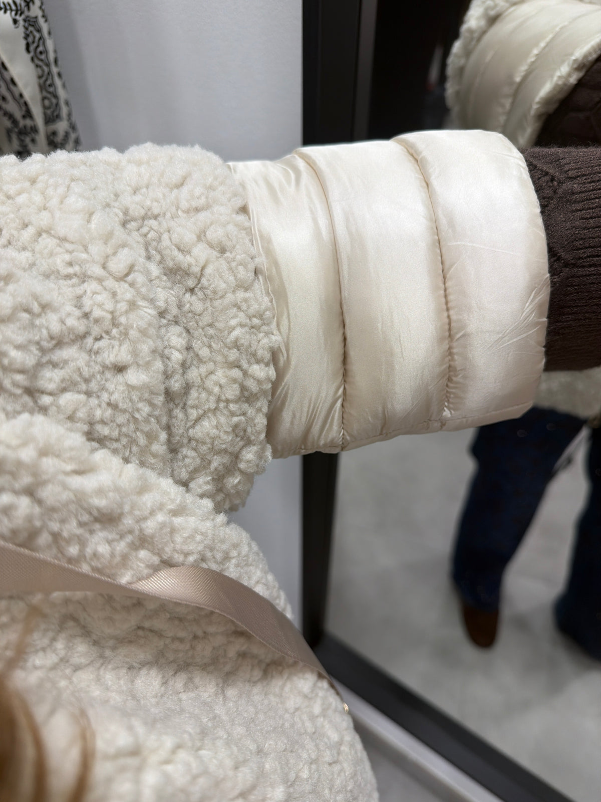 Teddyjacke Offwhite