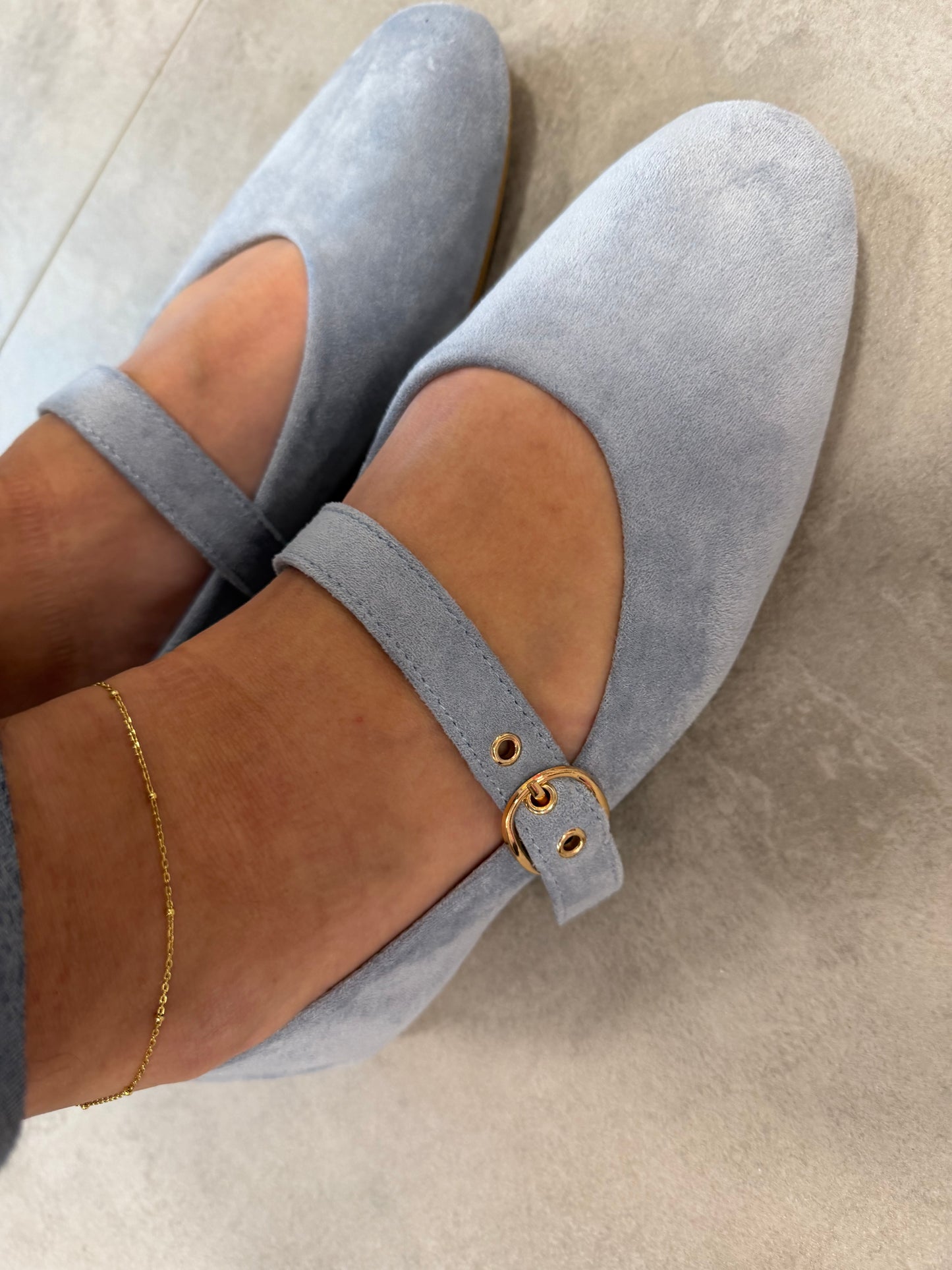 Ballerina „Mary-Jane“ Hellblau