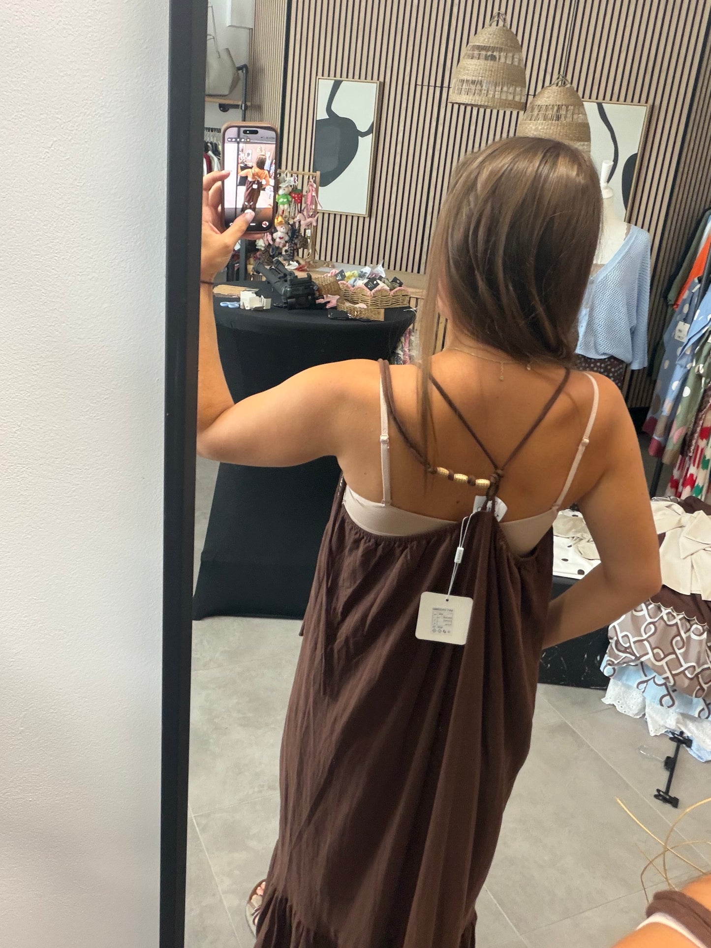 Maxikleid Schokobraun