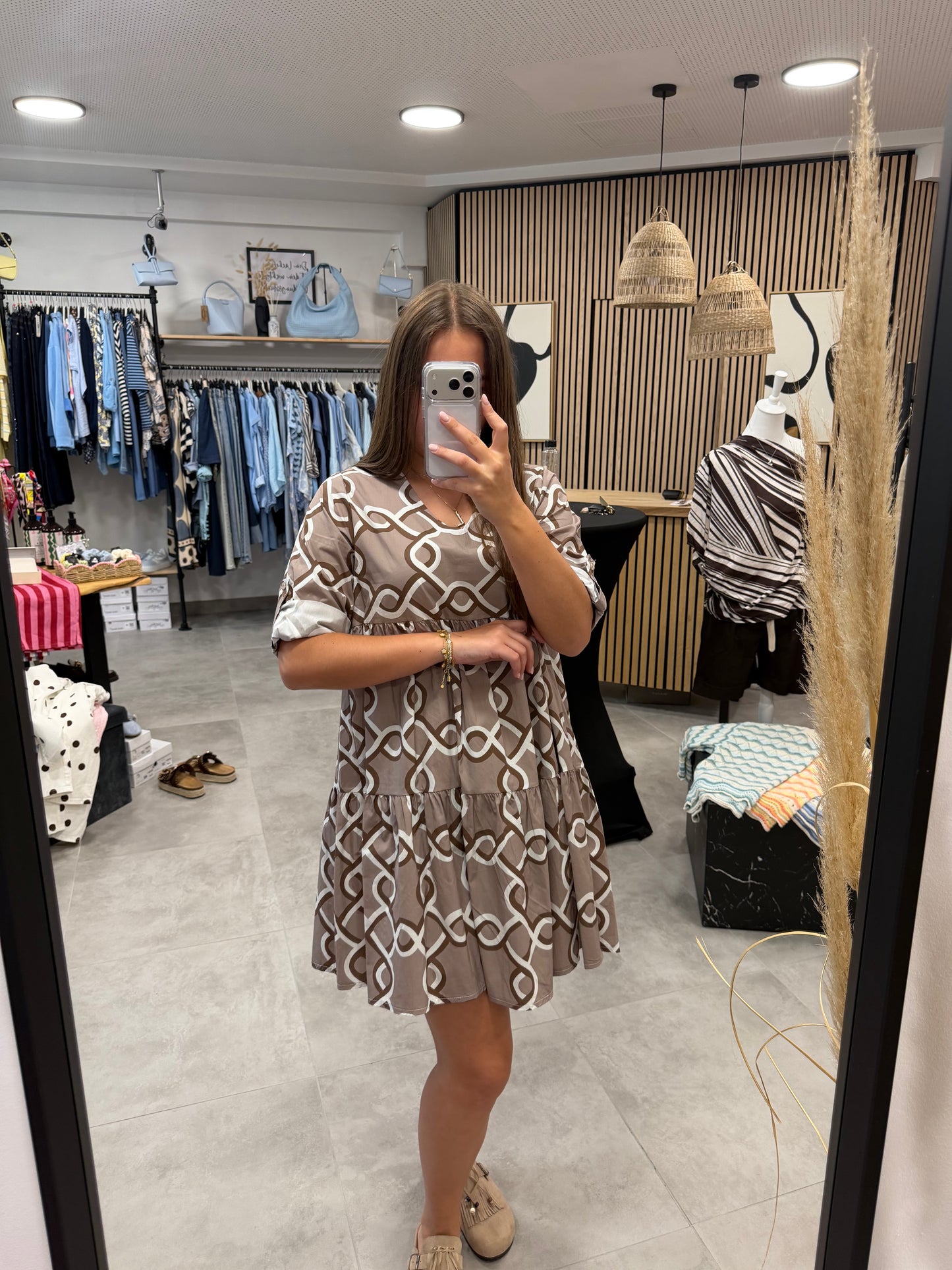 Kleid "Boho Western" Braun