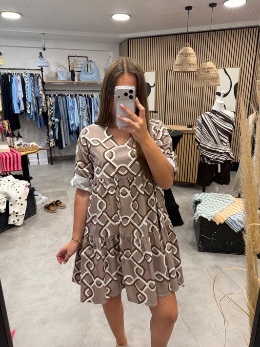 Kleid "Boho Western" Braun