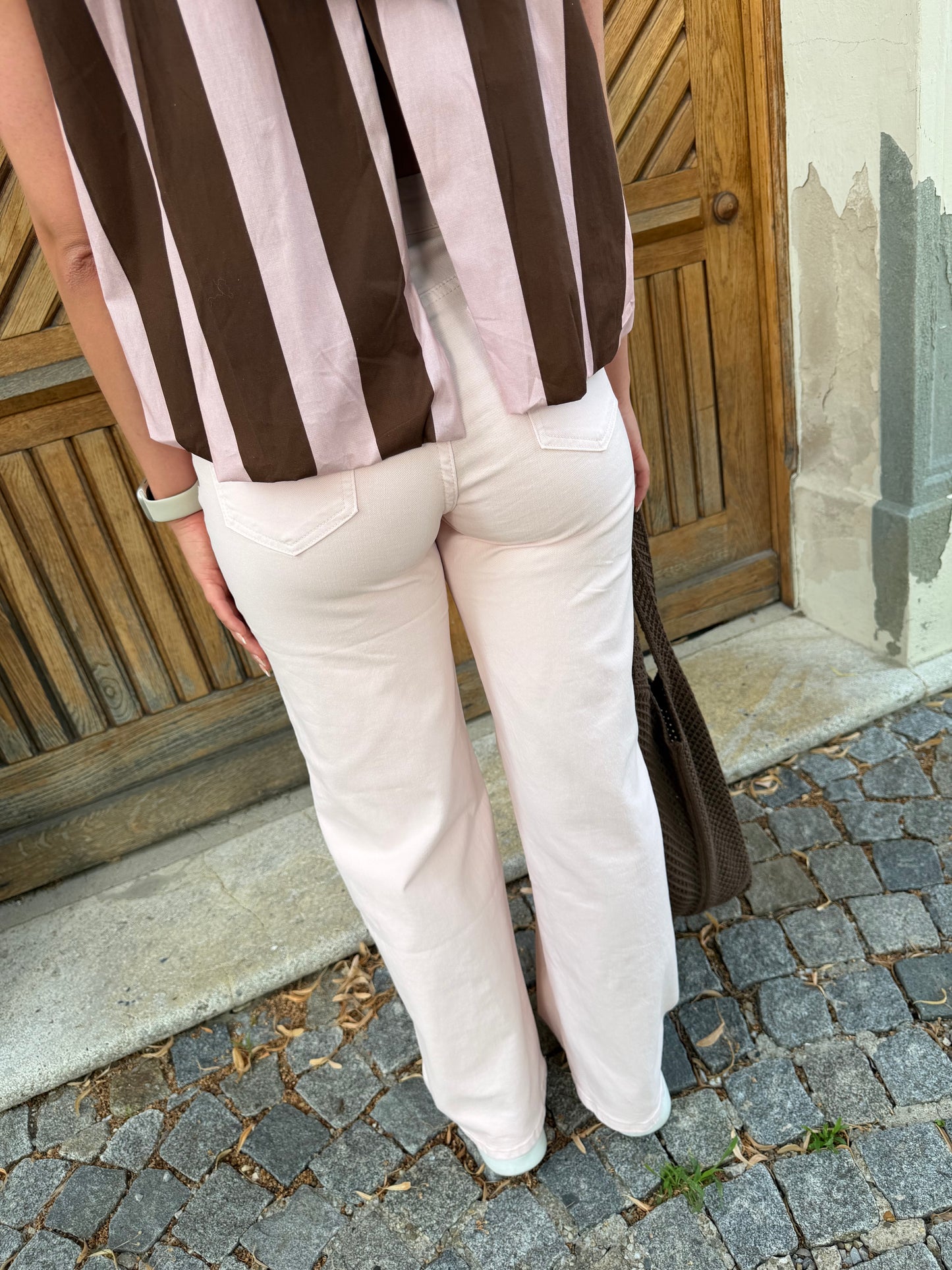 Straight Leg Jeans Rosa