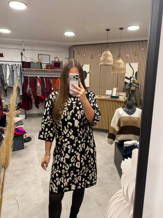 Strickkleid "Leo" Olivegrün