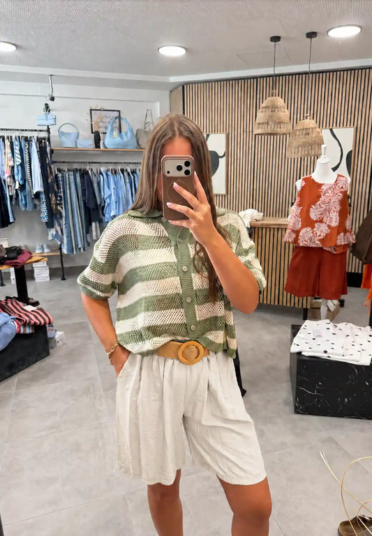 Shorts "Beigebelt" Beige