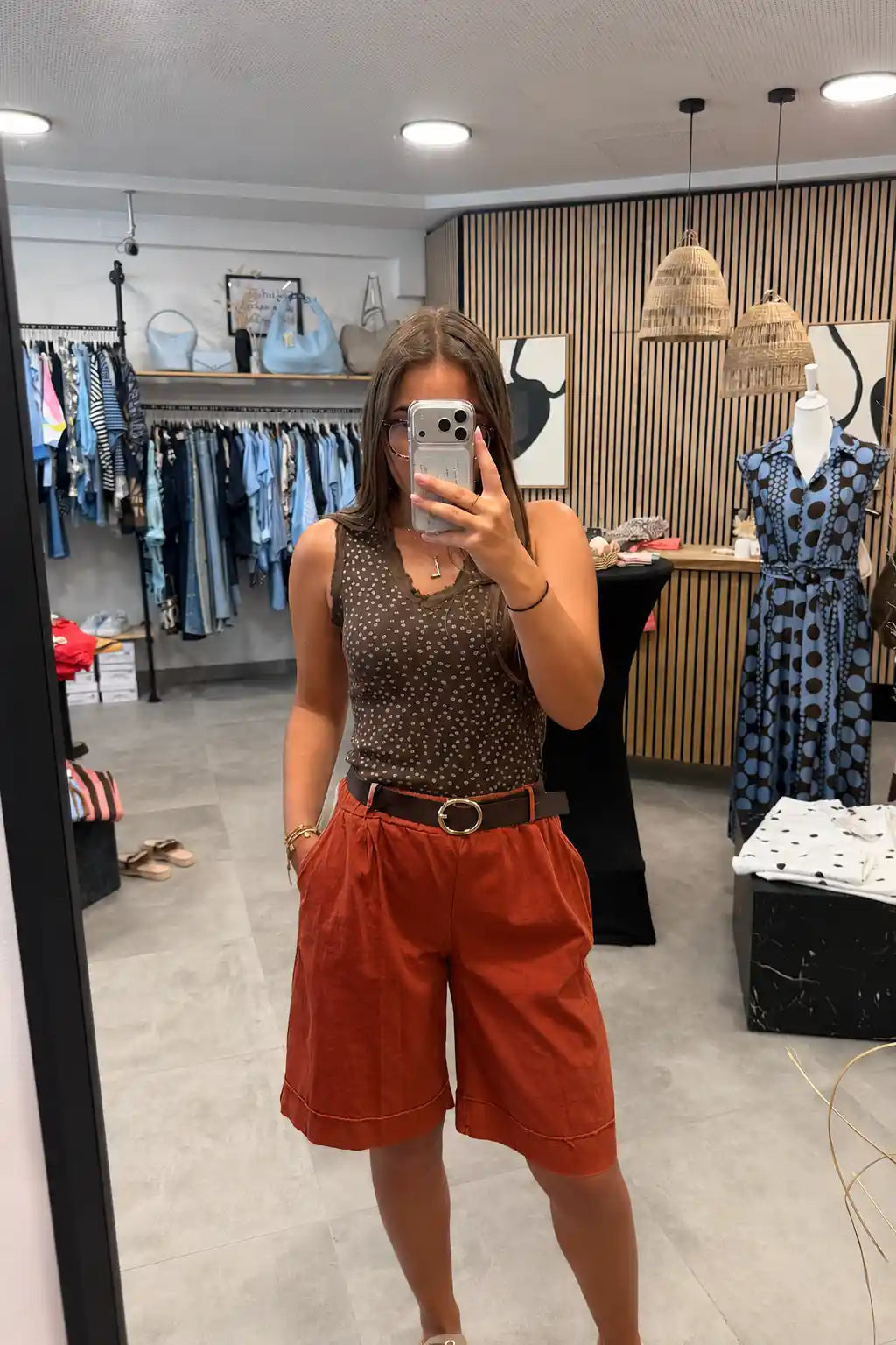Bermuda-Shorts Terracotta