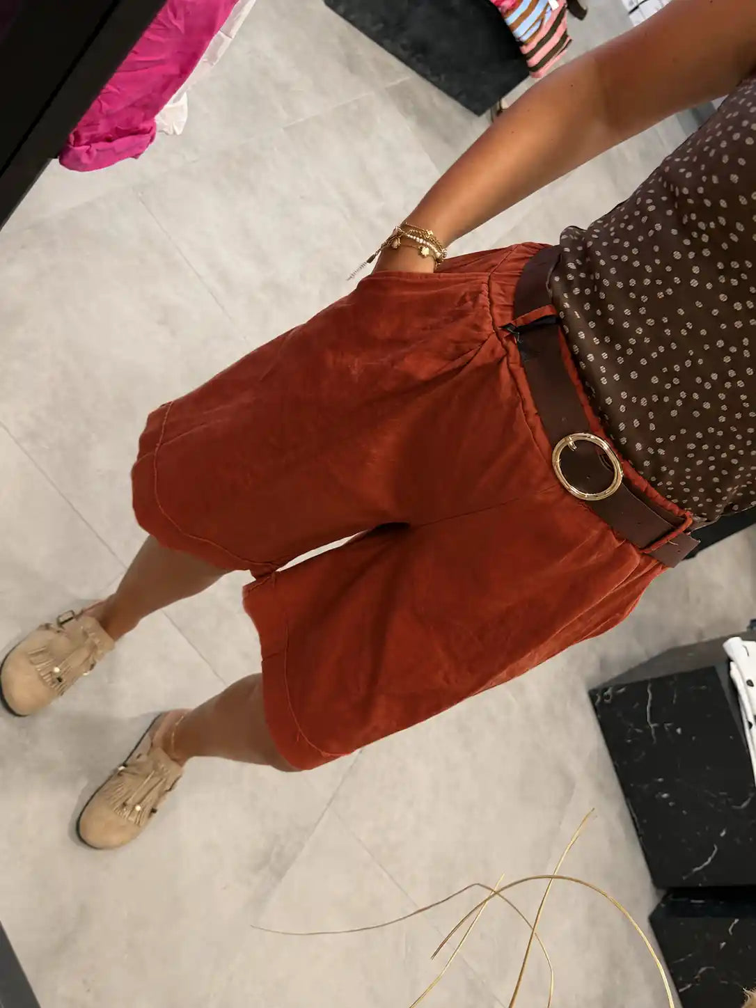 Bermuda-Shorts Terracotta