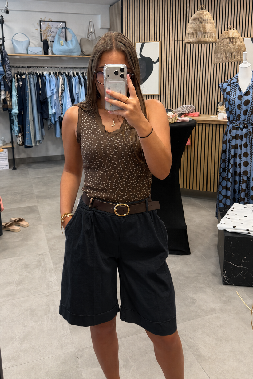 Bermuda-Shorts Schwarz