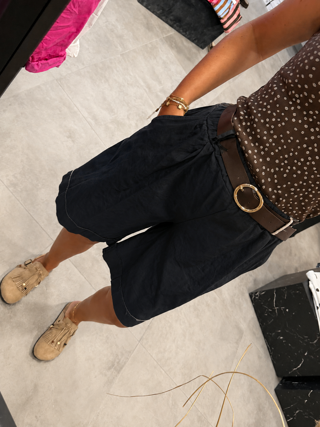 Bermuda-Shorts Schwarz