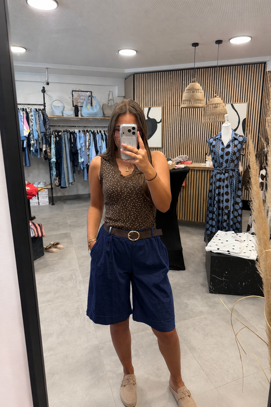 Bermuda-Shorts Dunkelblau