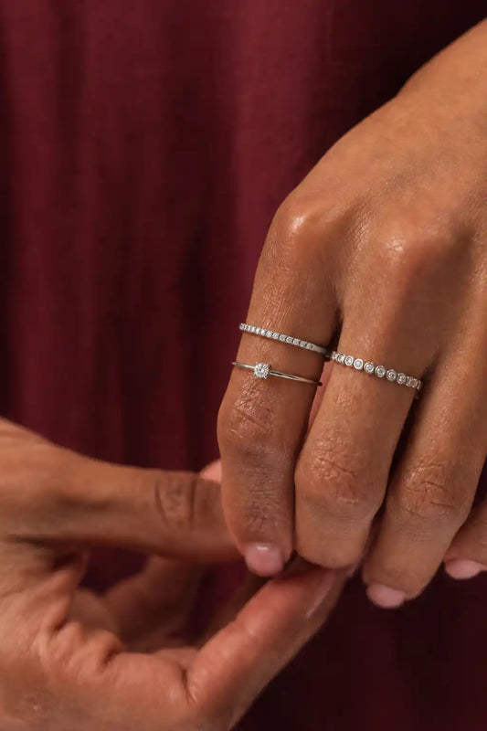 Ring-Set "Sparkle" Silber