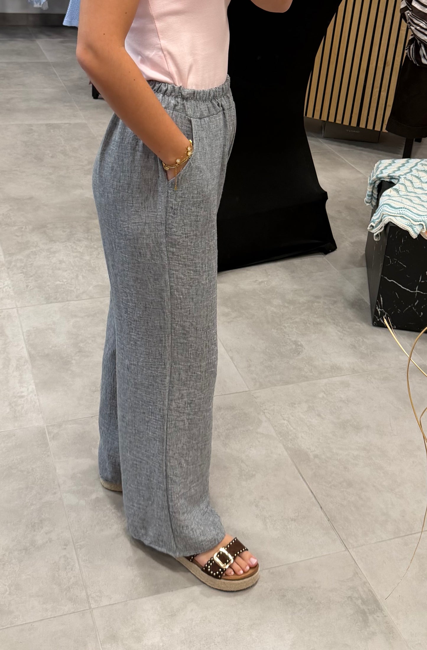 Set „Meliert“ Grau