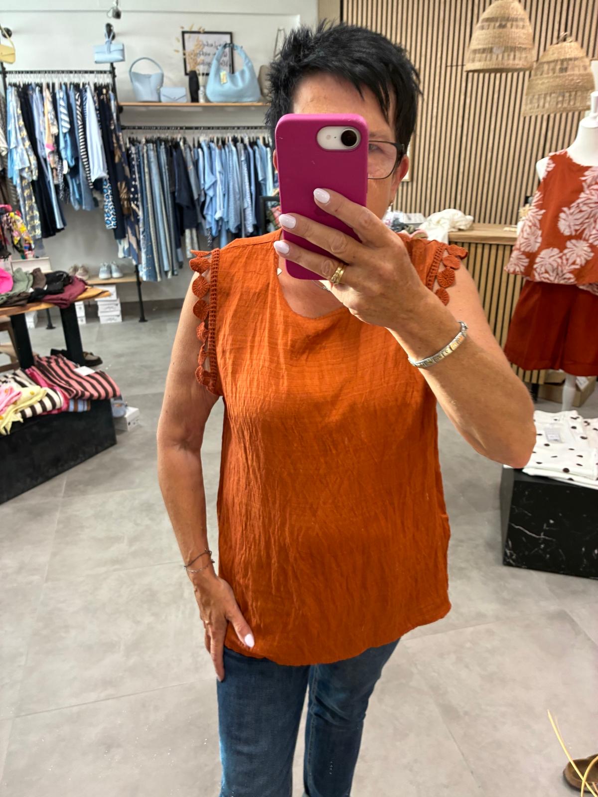 Top "Liora" Terracotta