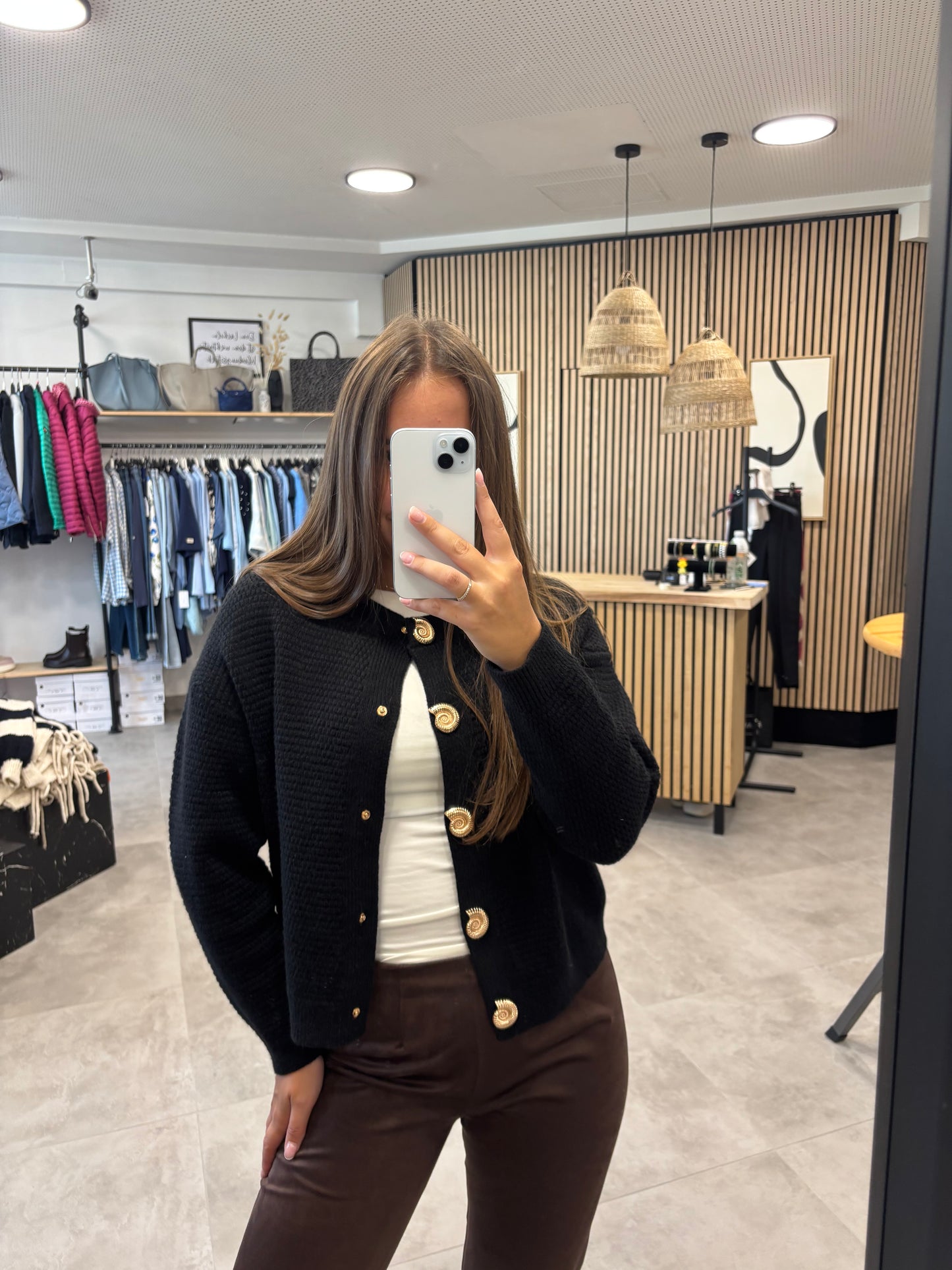 Cardigan "Seastar" Schwarz