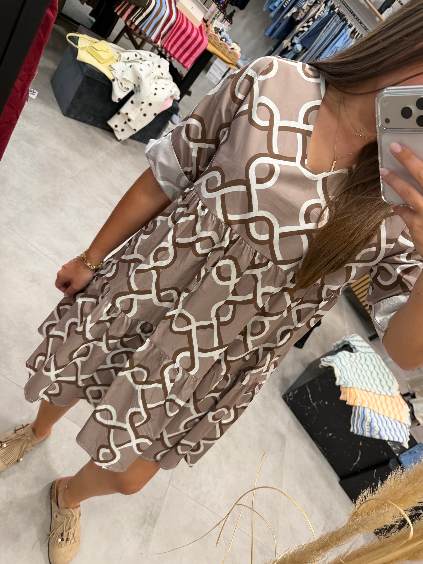 Kleid "Boho Western" Braun