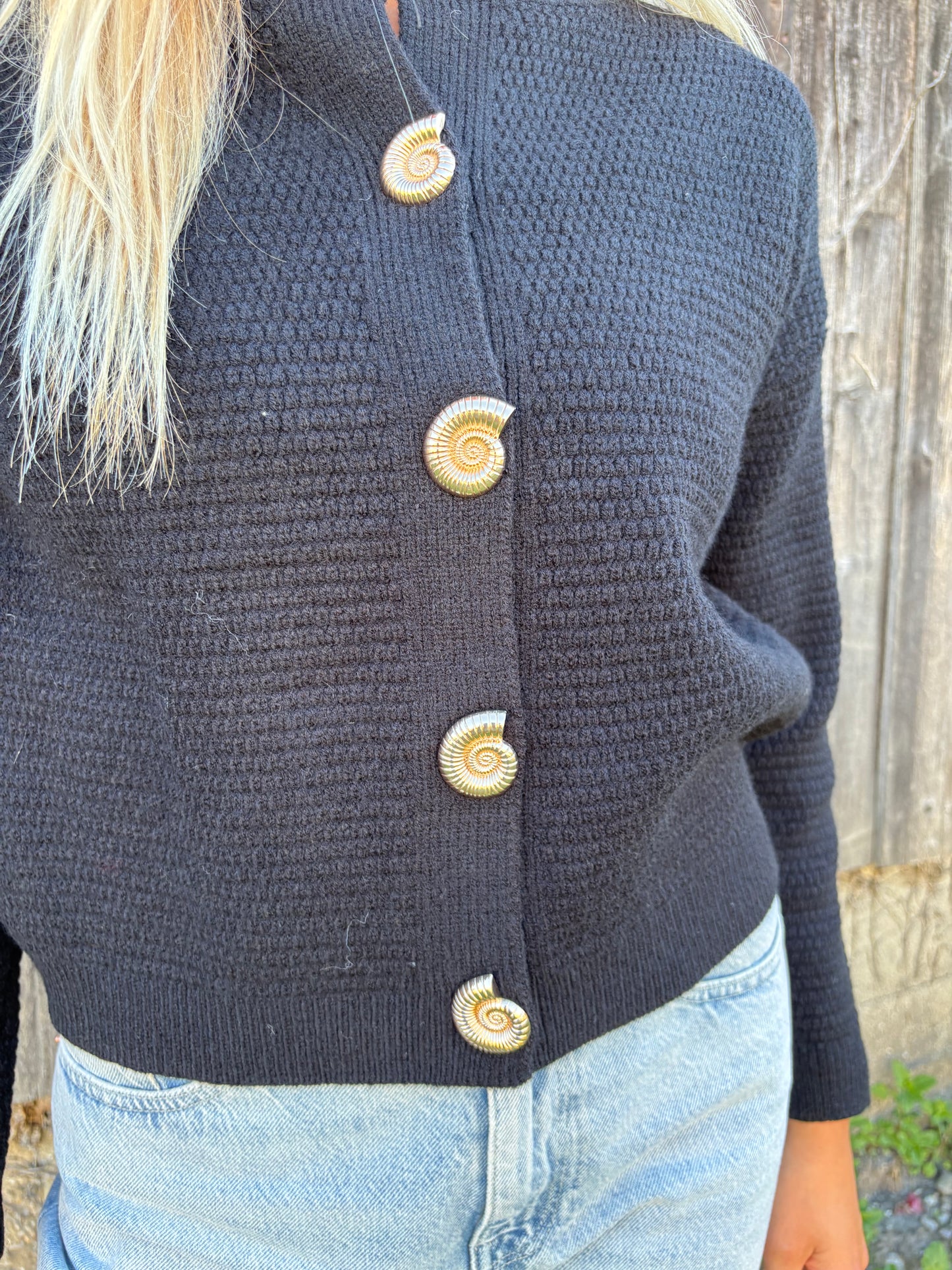 Cardigan "Seastar" Schwarz
