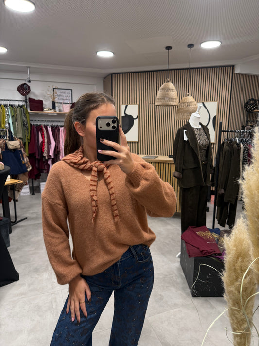 Pullover „Streifentuch) (inkl. Tuch)