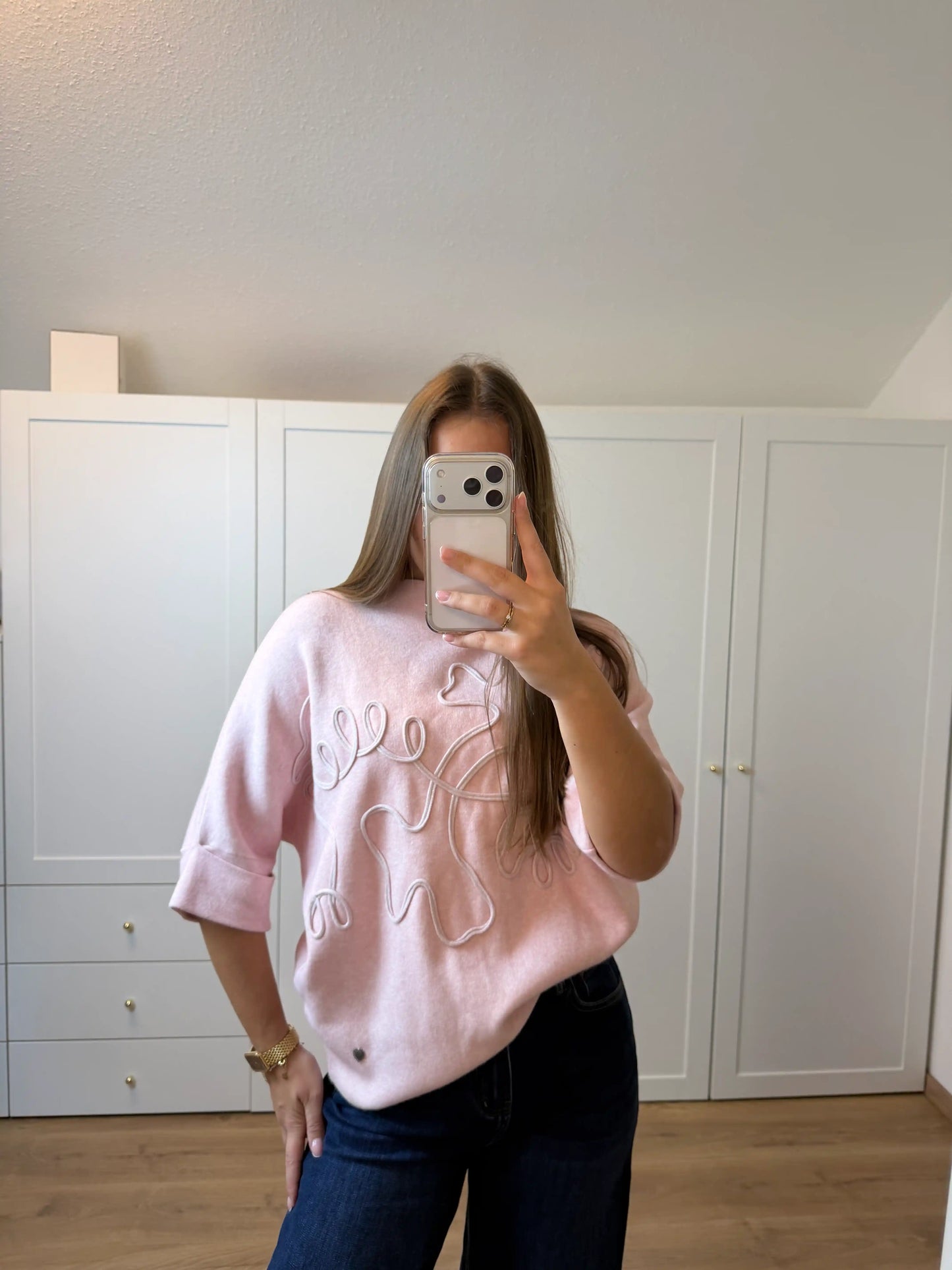 Pullover "Lines" Rosa