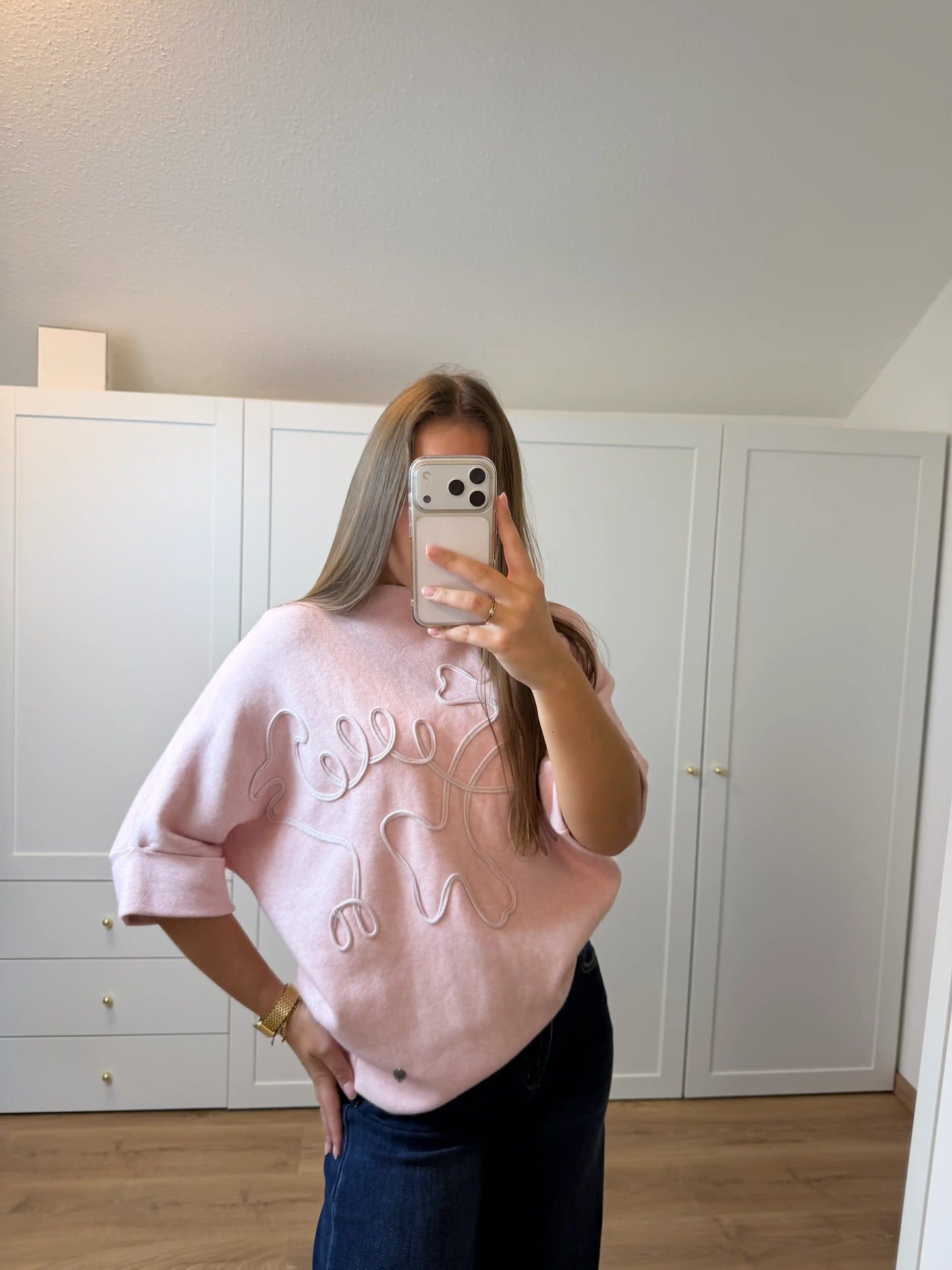 Pullover "Lines" Rosa