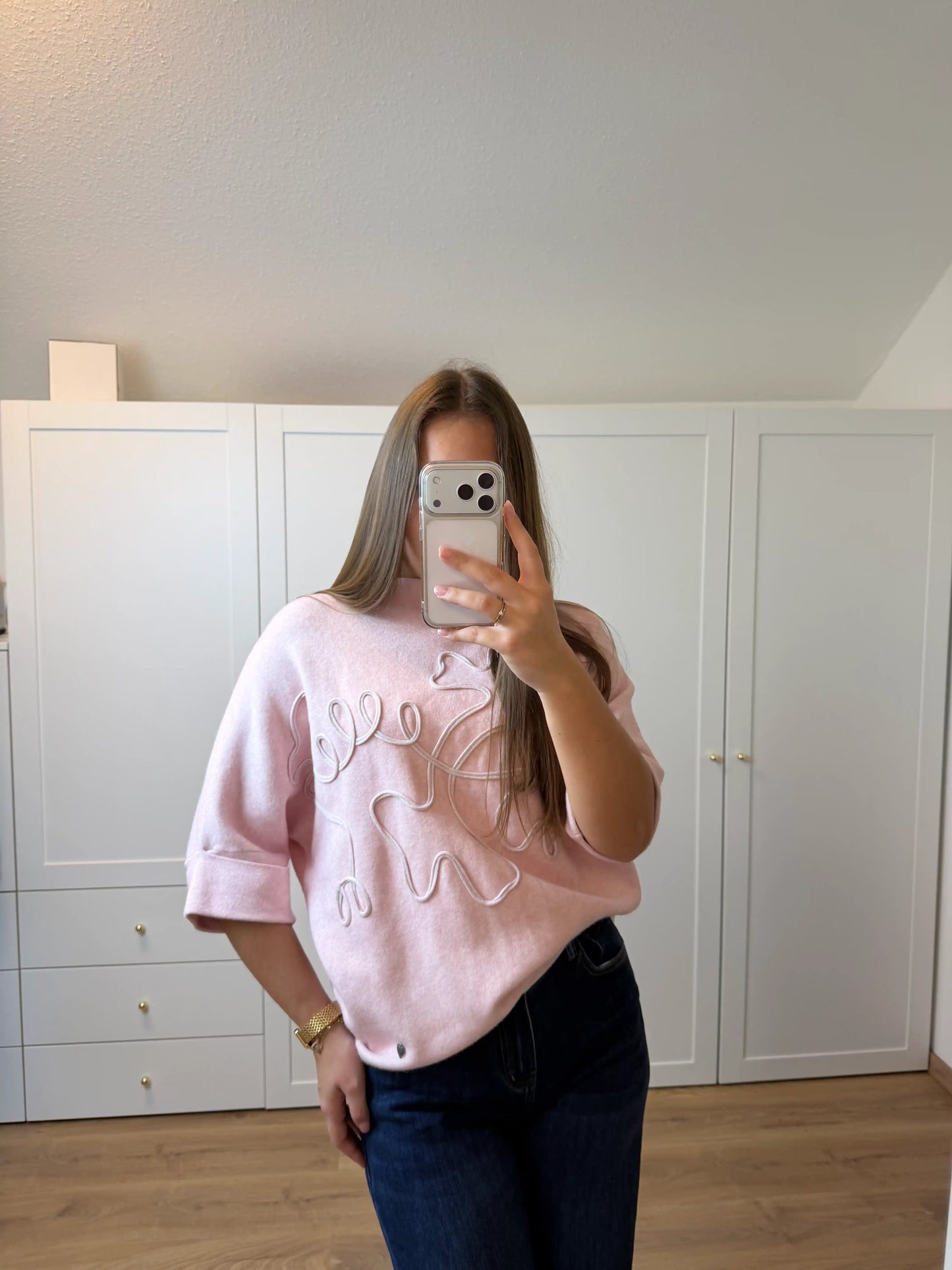 Pullover "Lines" Rosa