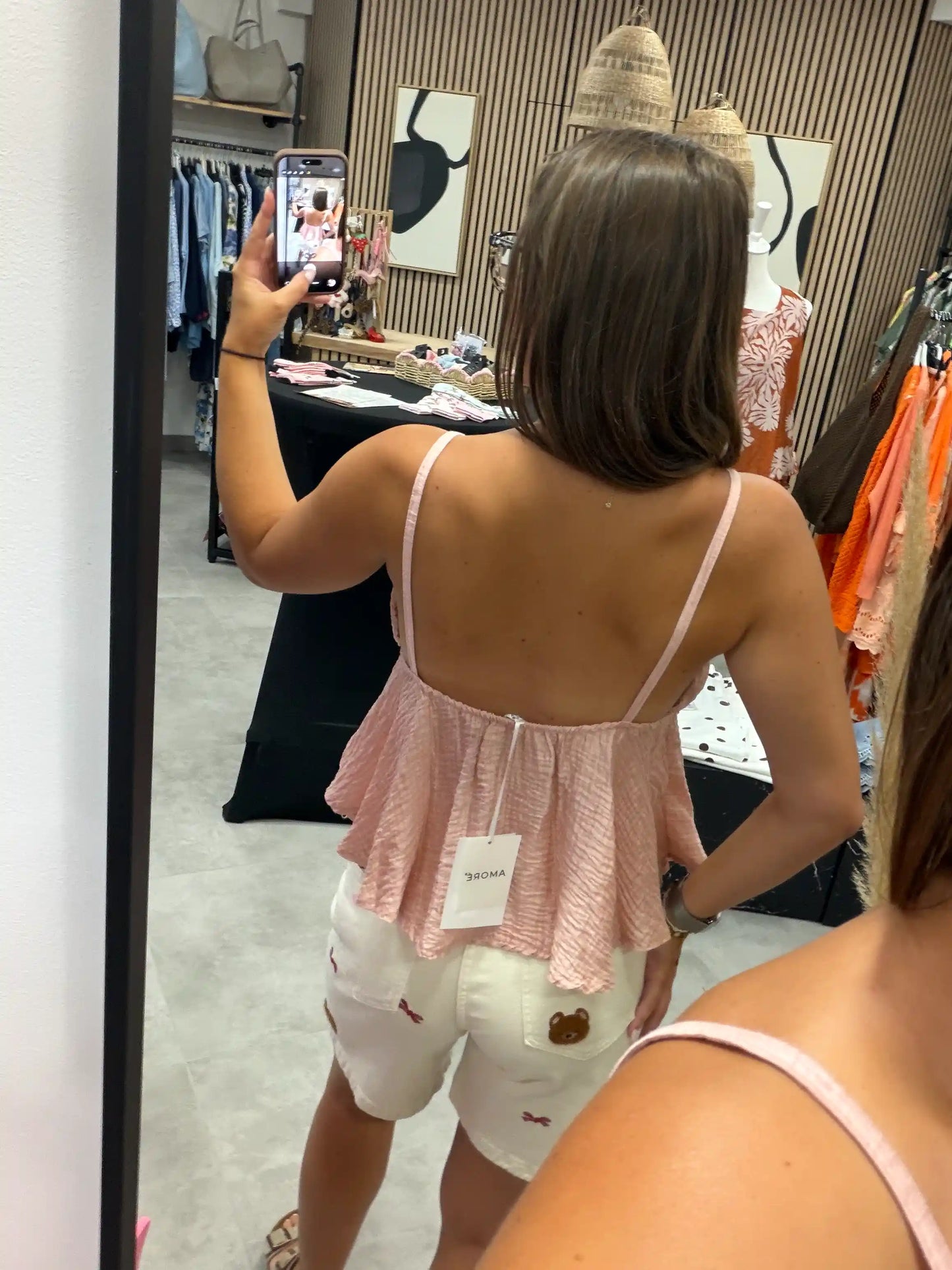 Bluse "Silhouette" Rosa