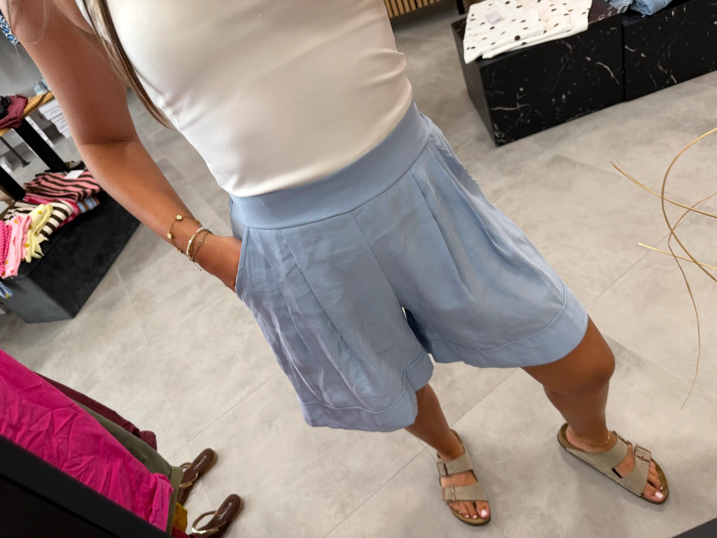 Shorts "Olivia" Hellblau