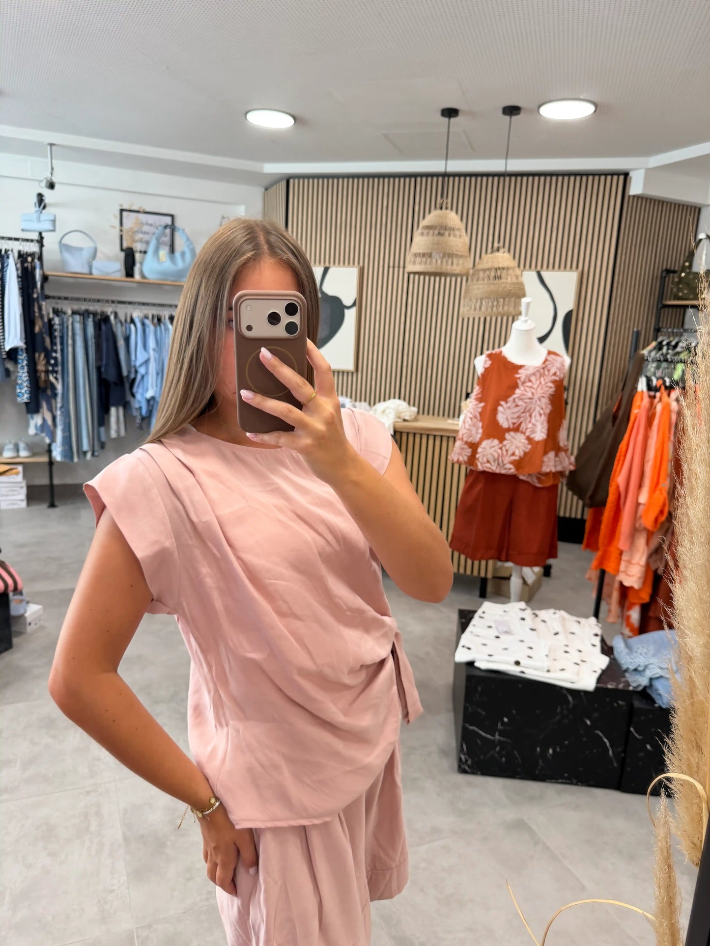Wickelbluse "Olivia" Rosa